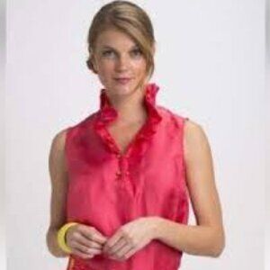 ARTRAGEOUS  SILK PINK TOP SZ M NEW , SLEEVELESS